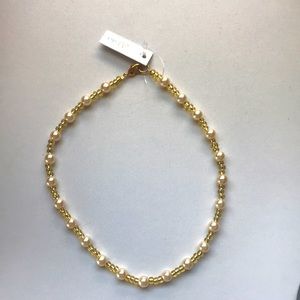Gemjunky 16” Iridescent golden pearl necklace